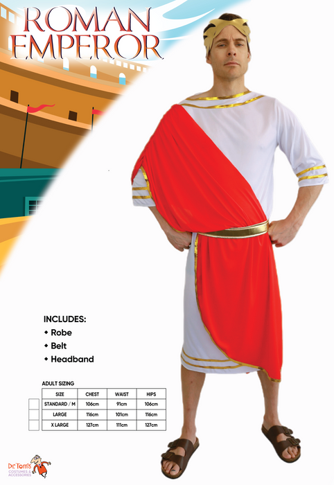 Roman Emperor Costume - Large