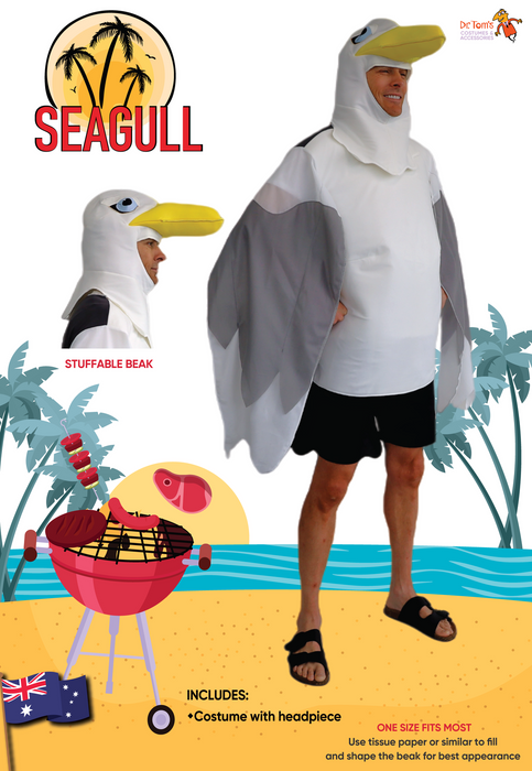 Seagull Adult Costume - One Size