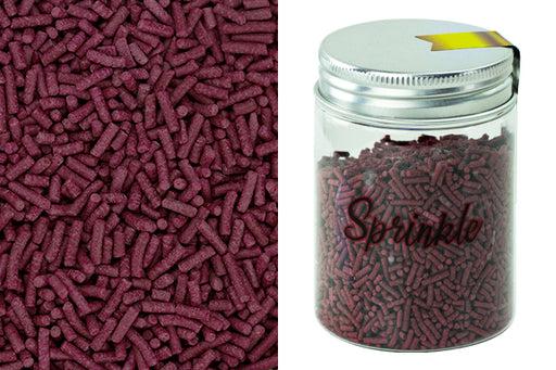80g Deluxe Jimmies Maroon Sprinkles