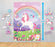 Giant Poster Backdrop With Photo Props Unicorn