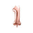PartyDeco metallic rose gold number 1 foil balloon, 86cm
