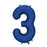 Navy Mega Foil 34'' Numbers