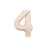 Nude foil number 4 balloon