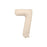 Nude foil number 7 balloon