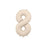 Nude foil number 8 balloon