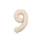 Nude foil number 9 balloon