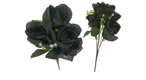 Black Silk Flowers 35cm