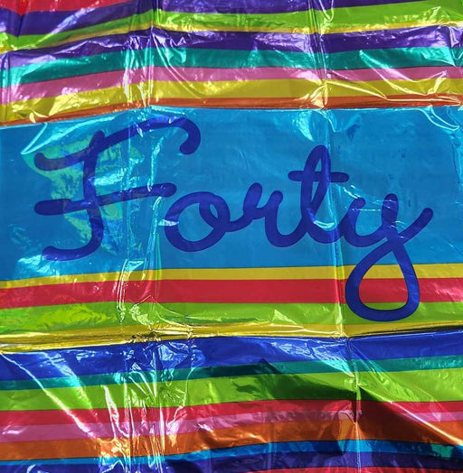 Birthday Stripes 40 Foil
