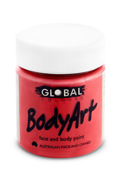 Global Bodyart Deep Red Face and Body Paint 45ml tub
