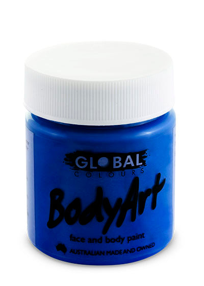 Global Colours BodyArt Ultra Blue Face And Body Paint 45ml Tub