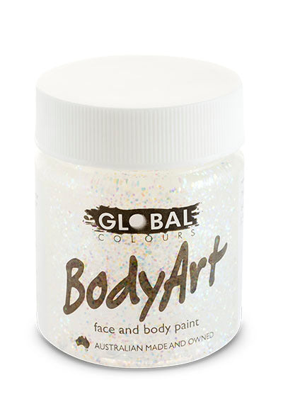Global Colours BodyArt Ultra Glitter face and body paint 45ml jar