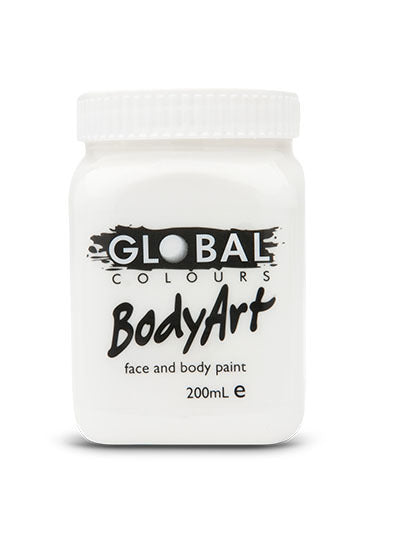 Bodyart Face and Body Paint White 200ml