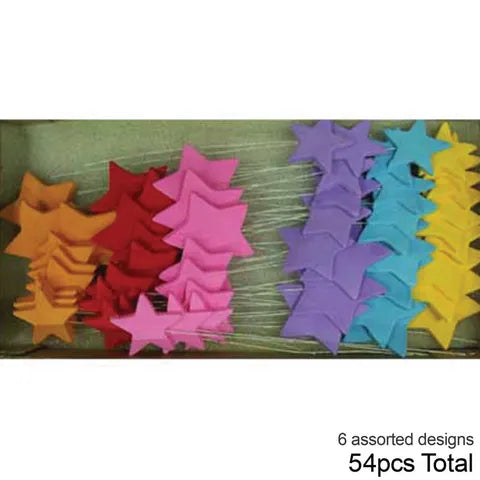 Bright Stars On Wire  Sugar Decoration