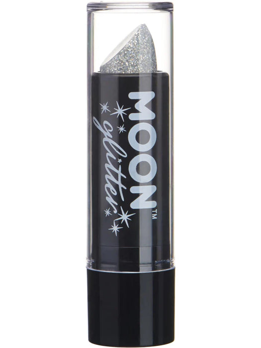 Moon Glitter Holographic Glitter Lipstick, Silver Single, 4.2g