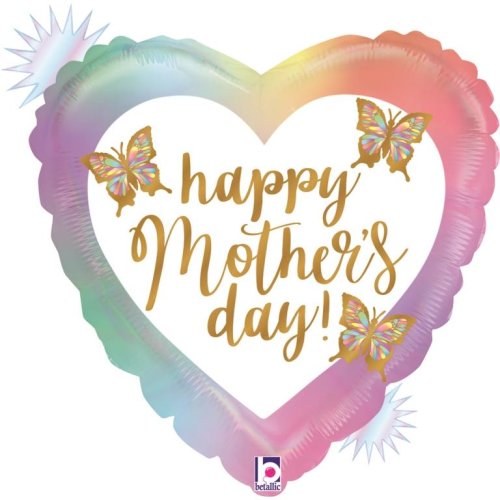 Opal Mothers Day Butterfly 18" Foil Balloon