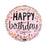 Pink Confetti Birthday 18inch Round Foil 45cm