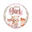 Woodland It's A Girl 18-Inch Round Foil Balloon