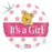 Foil 45cm (18") Baby Girl Big Heart Bear