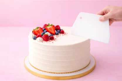 194mm x 130mm White Plastic Dough Cutter