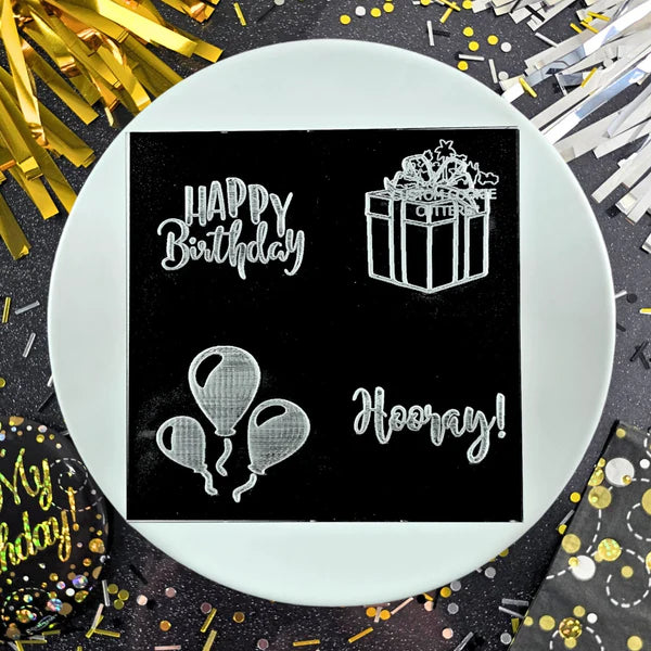 Happy Birthday Mini Debossers