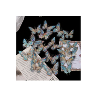 Crystal Blue Butterfly Topper Pack Of 20