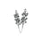 Silver Berry Stem Topper Iconic Cake Art