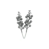 Silver Berry Stem Topper Iconic Cake Art