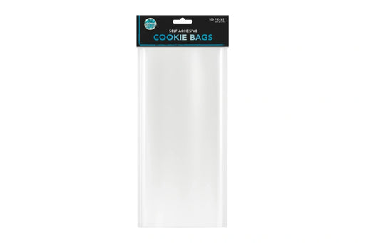 Self Adhesive Cookie Bags 120x120mm - 100 Pack