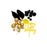 Black and Gold Birthday Topper Set Iconic Cake Art