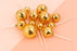 12 pieces Gold Disco Ball Topper Set Iconic Cake Art
