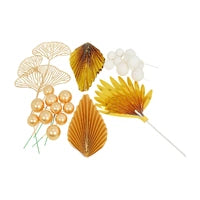Gold Palm Birthday Topper Set Iconic Cake Art