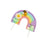 Pastel Rainbow Bee Topper Iconic Cake Art
