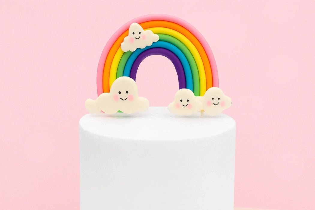 Rainbow Cloud Topper Iconic Cake Art