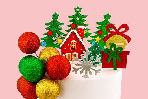 Santa Belt Christmas Topper Set Iconic Cake Art