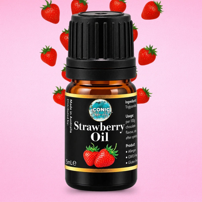 Strawberry Flavour Oil 5ml - Iconic Cake Art