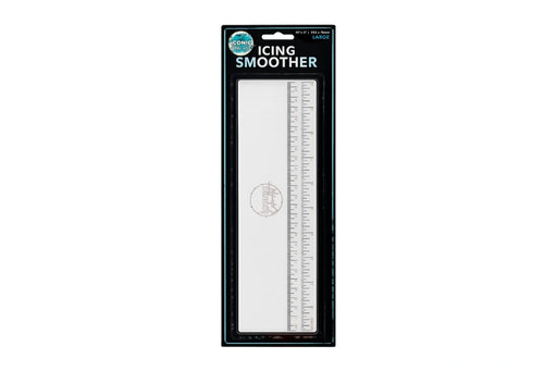 10 inch Iconic Stainless Steel Icing Scraper - Iconic Cake Art