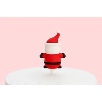6PCS Christmas Santa Toppers Iconic Cake Art