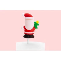 6PCS Festive Santa Toppers Iconic Cake Art