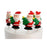6PCS Festive Santa Toppers Iconic Cake Art