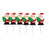 6PCS Festive Santa Toppers Iconic Cake Art