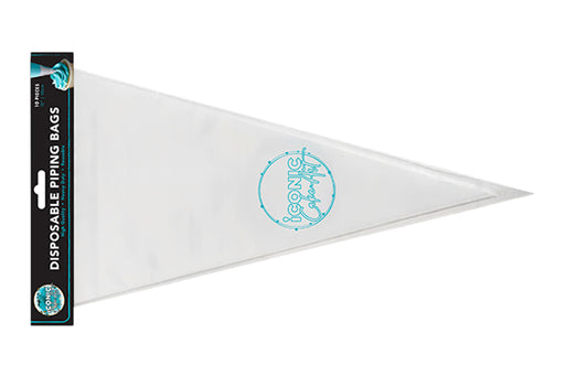 12 Inch 30cm CLEAR Disposable Piping Bags - 10Pieces Iconic Cake Art
