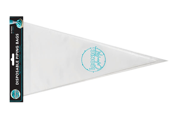 12 Inch 30cm CLEAR Disposable Piping Bags - 10Pieces Iconic Cake Art