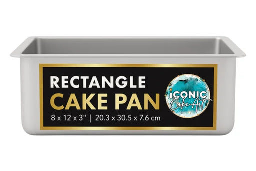8 Inch x 12 Inch x 3 Inch Rectangle Cake Pan Iconic Cake Art