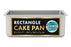 8 Inch x 12 Inch x 3 Inch Rectangle Cake Pan Iconic Cake Art