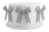 Silver Satin Bow Iconic Cake Art 6 Pieces