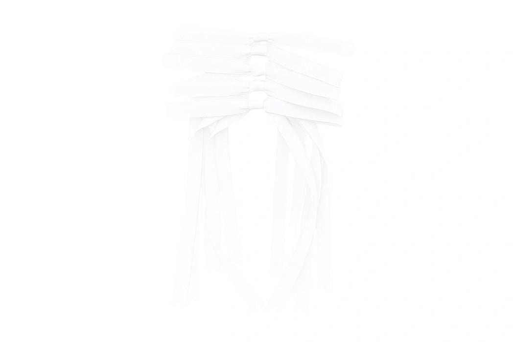 White Vintage Satin Bow Iconic Cake Art