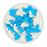 Blue and white Anchor Confetti Iconic Sprinkles in a 100g jar
