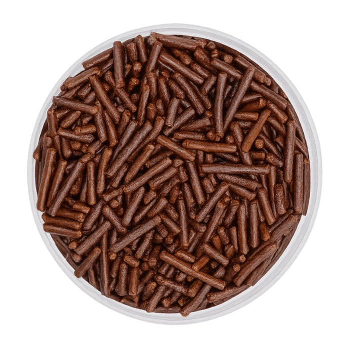 100g Shiny Brown Jimmies Iconic Cake Art