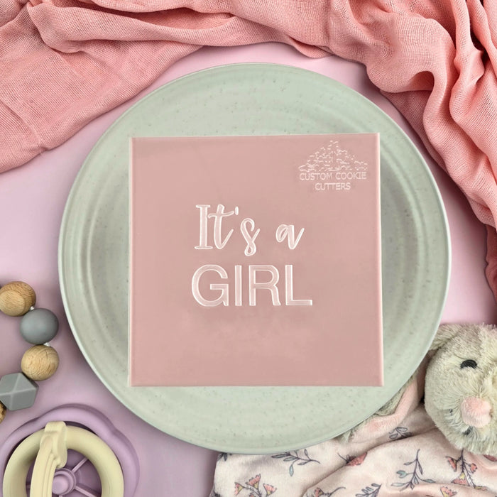 It's A Girl Debosser