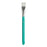 Global Colours Flat 3/4 Inch Springback Artist Brush with a turquoise handle and white flat bristles